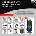 SevereKits Pre-Packed Hurricane Kit - Comprehensive Hurricane Preparedness Items - Essential Hurricane Supplies - Complete Hurricane Supply List in a Waterproof Bag for 2 People - Green Camo